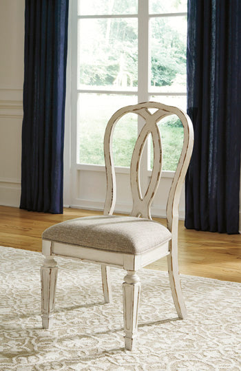 Warmstead Furniture - Ashley Furniture - Realyn Dining Room - Dining Chair (Set of 2) / Chipped White - D743-02X2