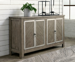 Warmstead Furniture - Ashley Furniture - Krystanza Dining Room - Rectangular Dining Room Table / Weathered Gray - D766-25