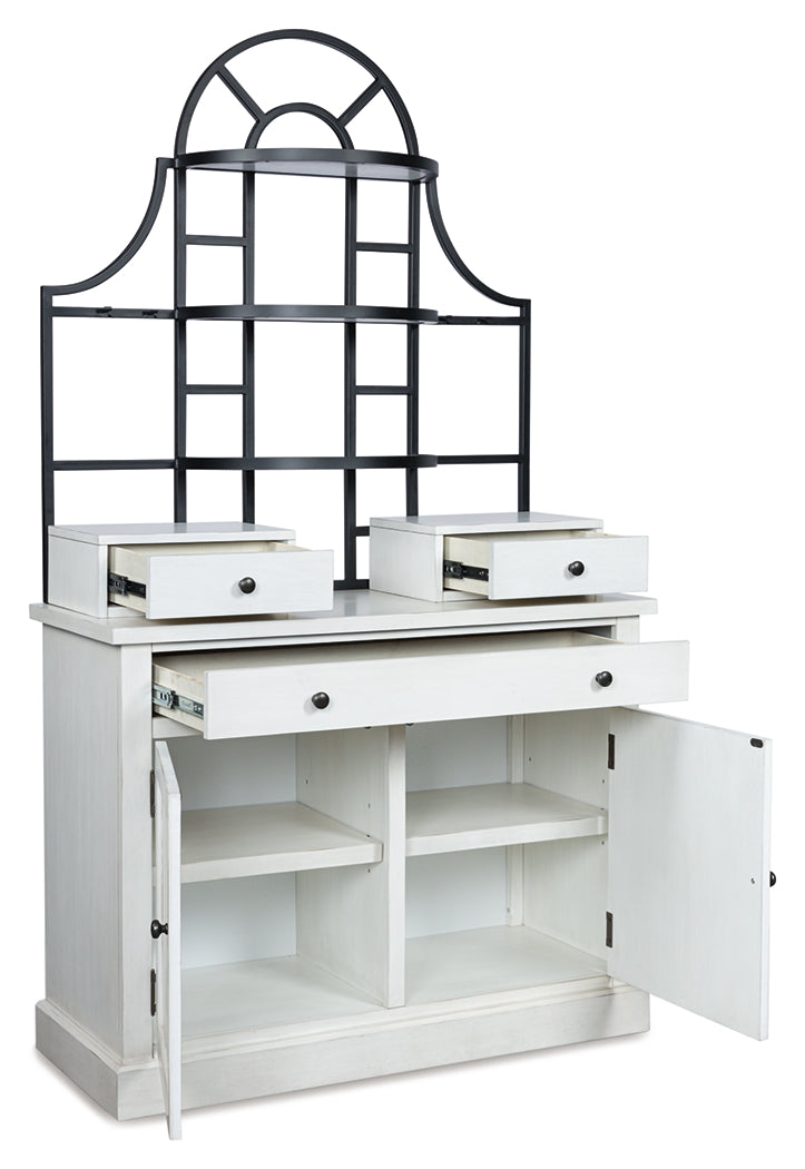 Warmstead Furniture - Ashley Furniture - Greddinton Baker's Rack - Baker's Rack / White - PCD824D1