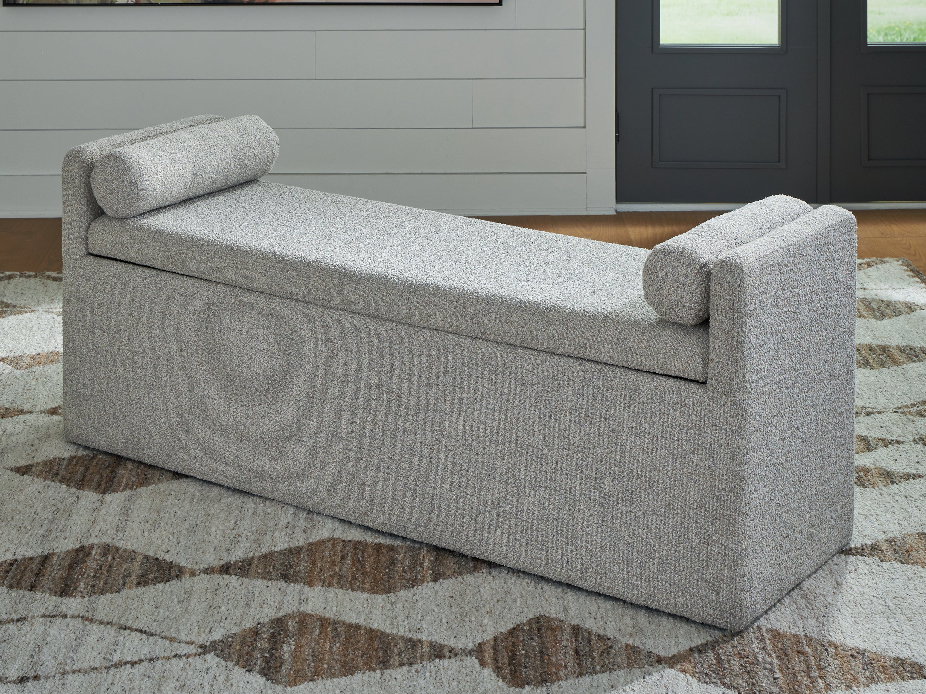 Warmstead Furniture - Ashley Furniture - Galliden Dining Room - Large UPH Dining Room Bench / Beige - D841-00