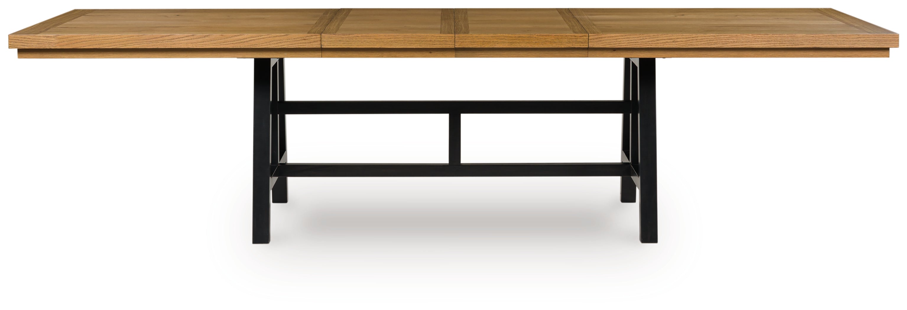 Warmstead Furniture - Ashley Furniture - Galliden Dining Room - RECT Dining Room EXT Table / Black/Brown - D841-55