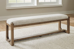 Warmstead Furniture - Ashley Furniture - Cabalynn Dining Room - RECT Dining Room Counter Table / Light Brown / 76"W x 34"D x 36"H - D974-13