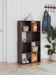 Warmstead Furniture - Ashley Furniture - Glosmount Eight Cube Organizer - Eight Cube Organizer / Cherry/Light Brown - EA1055-4X2