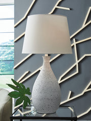 Warmstead Furniture - Ashley Furniture - Wyattford Lighting - Metal Table Lamp (1/CN) / White/Black - L207614