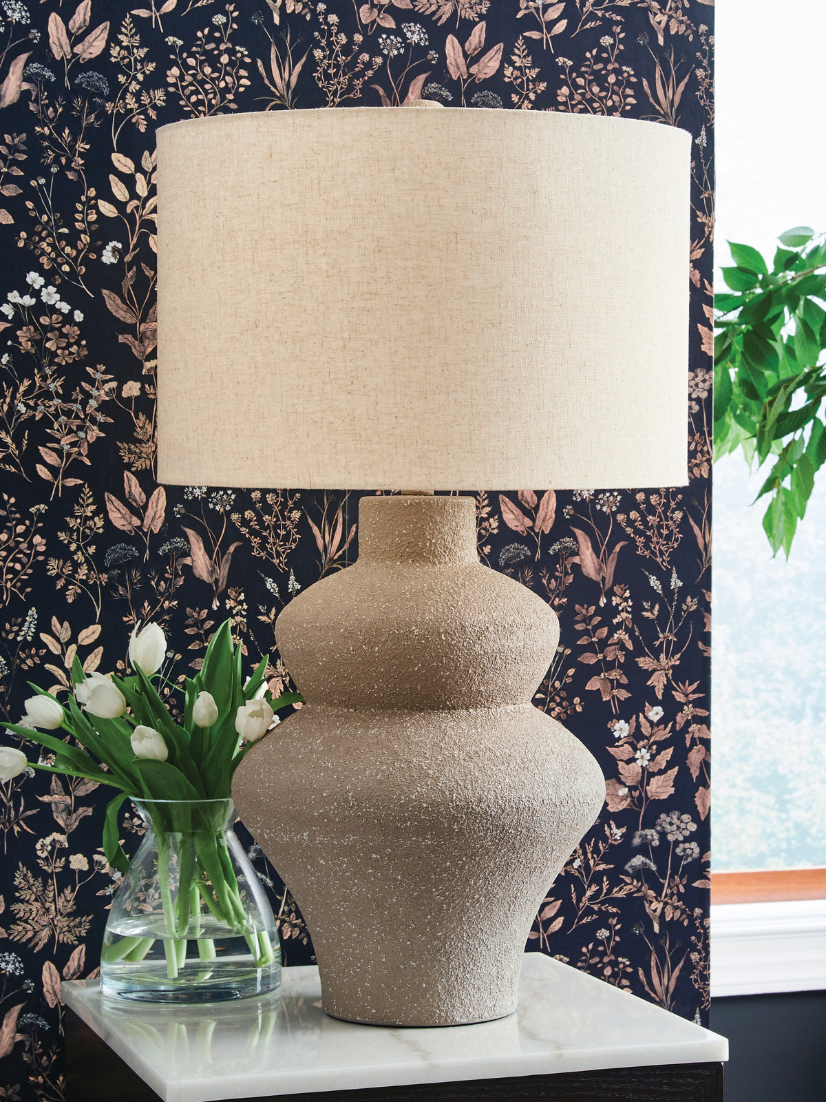 Warmstead Furniture - Ashley Furniture - Jossleigh Lighting - Metal Table Lamp (1/CN) / Beige - L207624