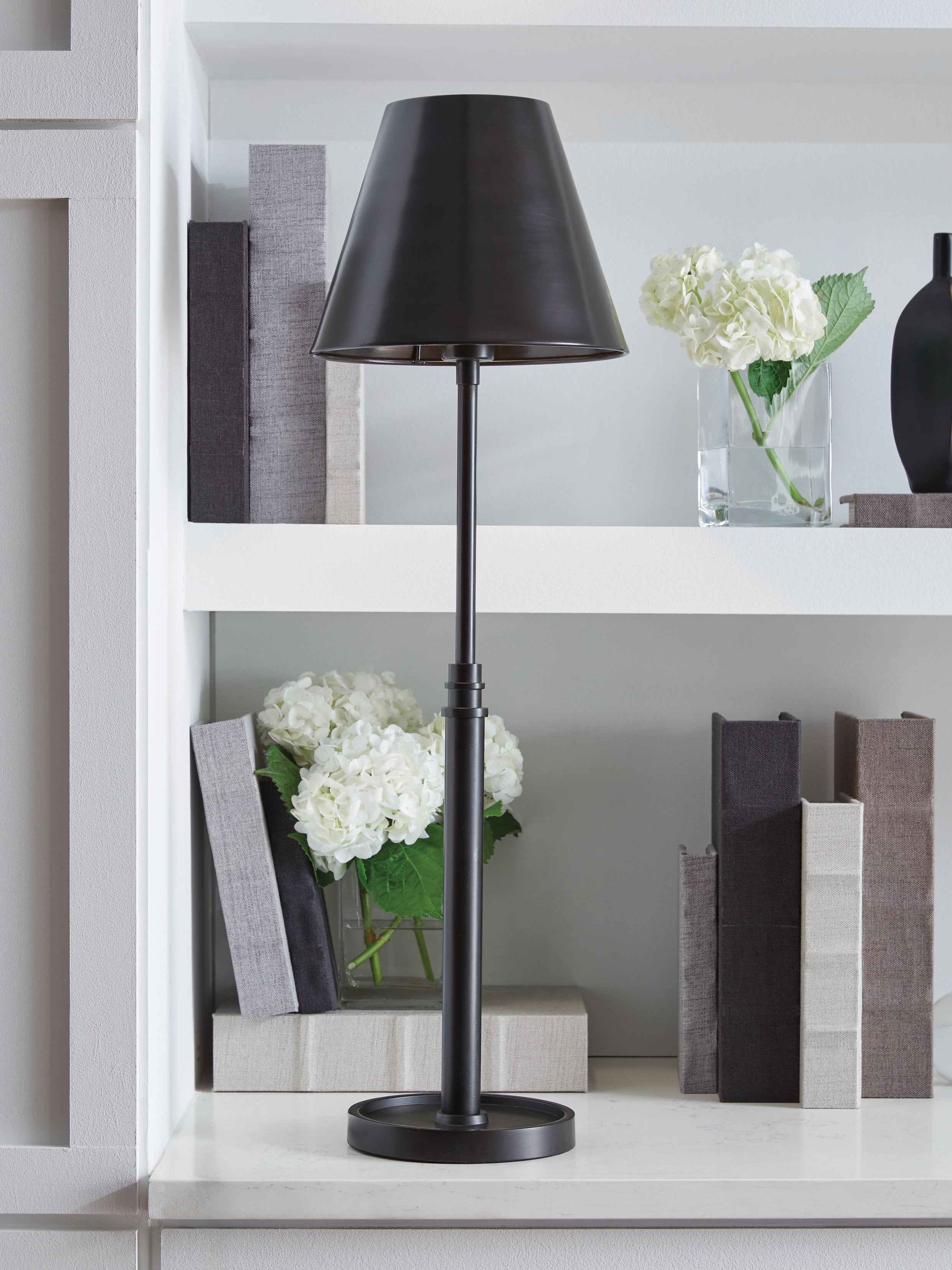 Warmstead Furniture - Ashley Furniture - Wimner Lighting - Metal Table Lamp (1/CN) / Antique Bronze Finish - L208464
