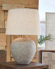Warmstead Furniture - Ashley Furniture - Dreward Lighting - Metal Table Lamp (1/CN) / Distressed Gray - L235694