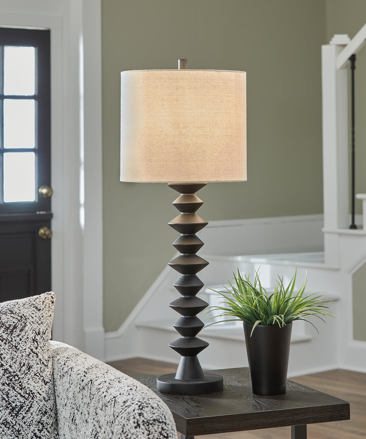 Warmstead Furniture - Ashley Furniture - Luanndon Lighting - 2-Piece Lamp Set / Black - L235783X2