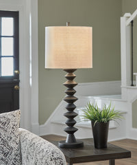 Warmstead Furniture - Ashley Furniture - Luanndon Lighting - 2-Piece Lamp Set / Black - L235783X2