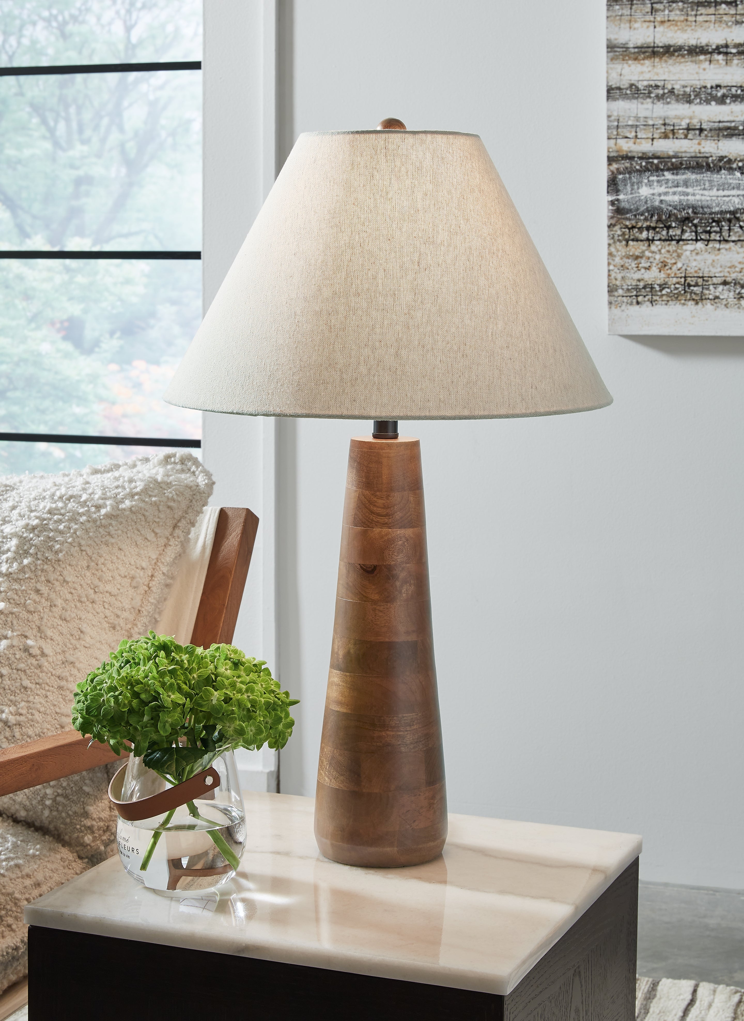 Warmstead Furniture - Ashley Furniture - Danset Lighting - Table Lamp (Set of 2) / Brown - L329104X2
