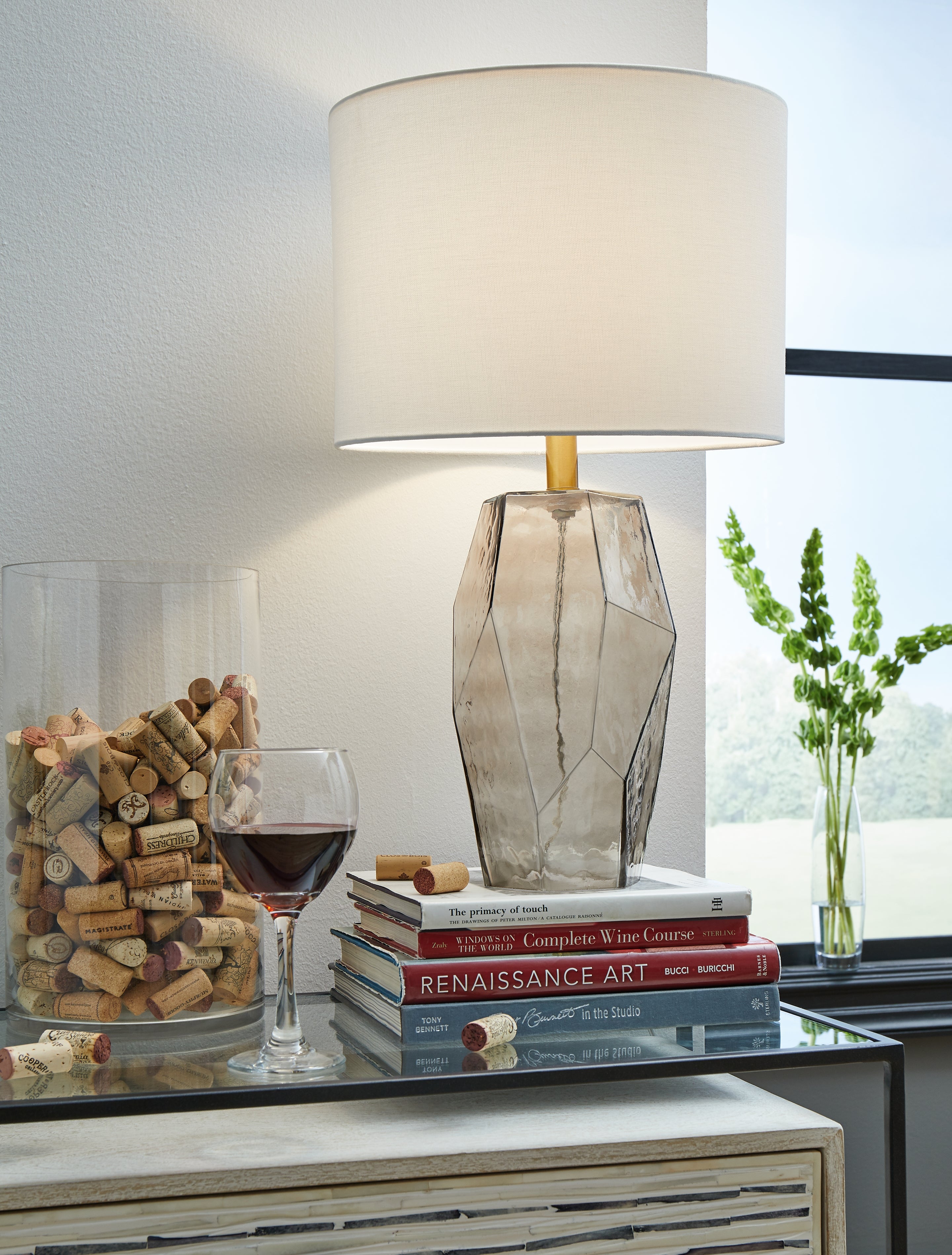 Warmstead Furniture - Ashley Furniture - Taylow Lighting - Table Lamp (Set of 2) / Gray - L430794X2