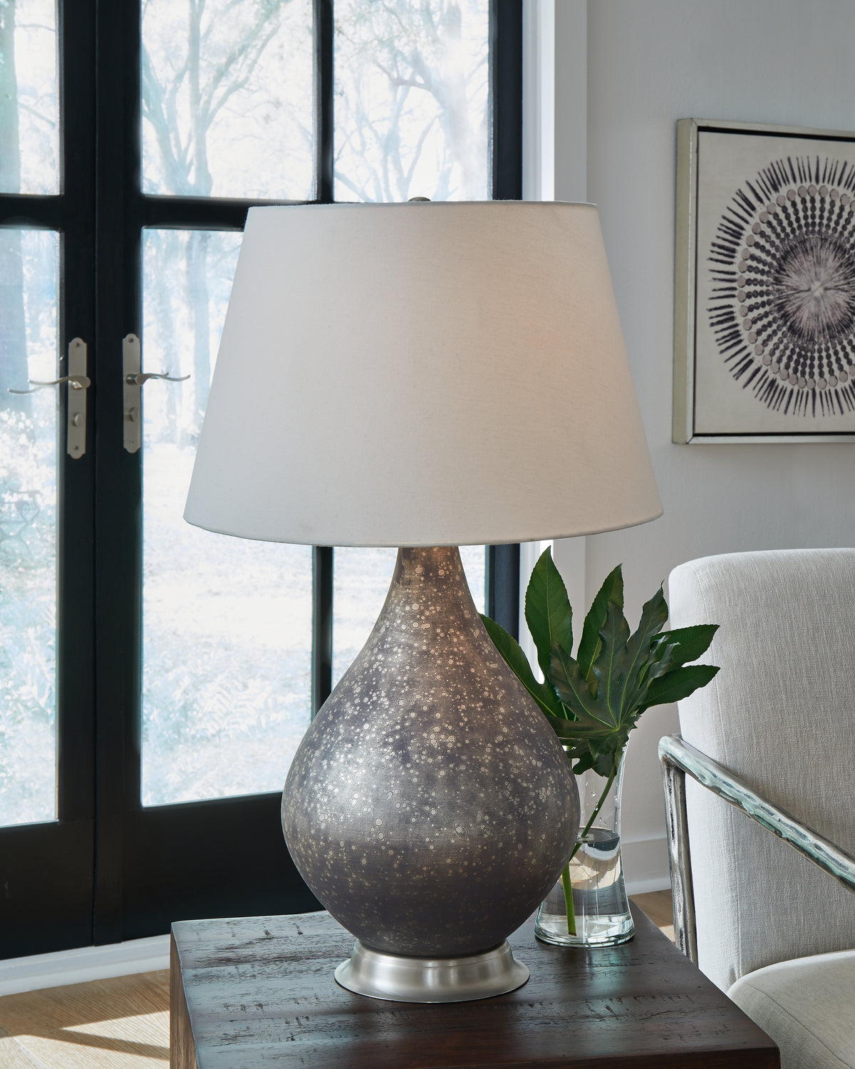 Warmstead Furniture - Ashley Furniture - Bluacy Lighting - Table Lamp (Set of 2) / Antique Gray - L430834X2