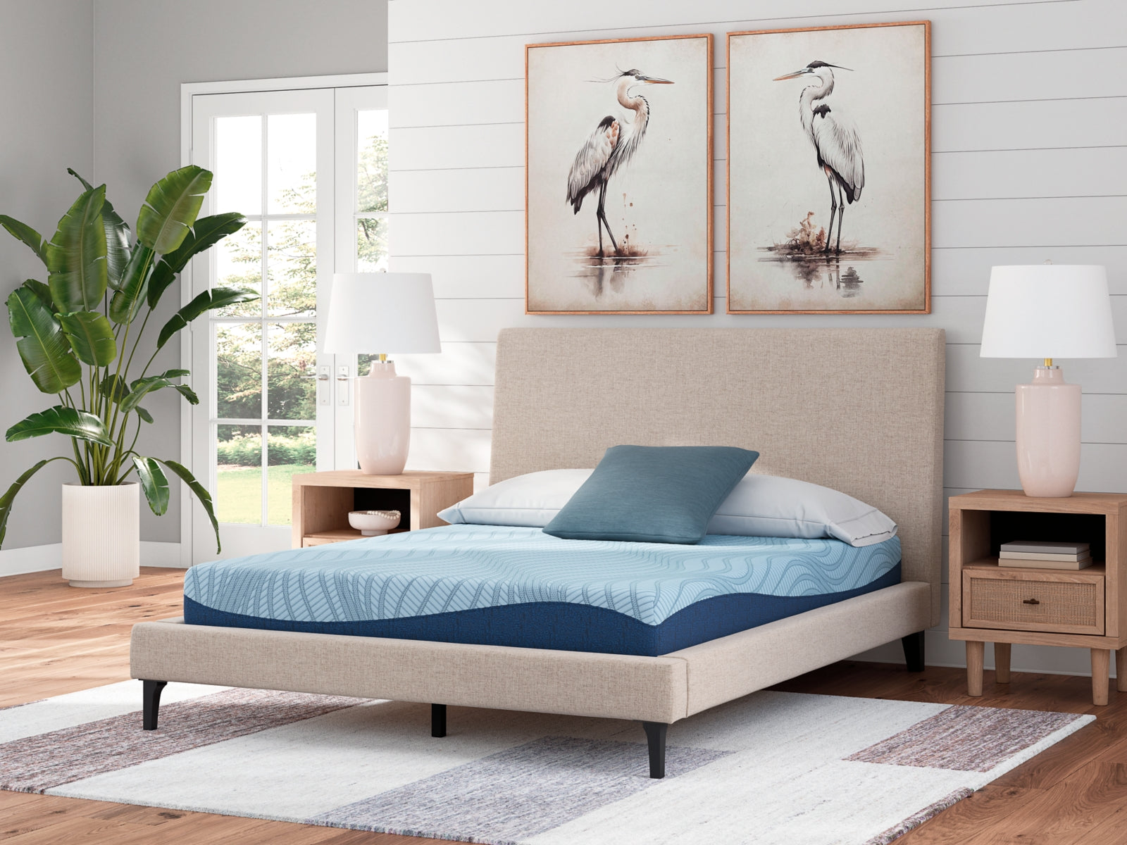 Warmstead Furniture - Ashley Furniture - Peak 2.0 8 Memory Foam Mattresses - Queen / White - M20431