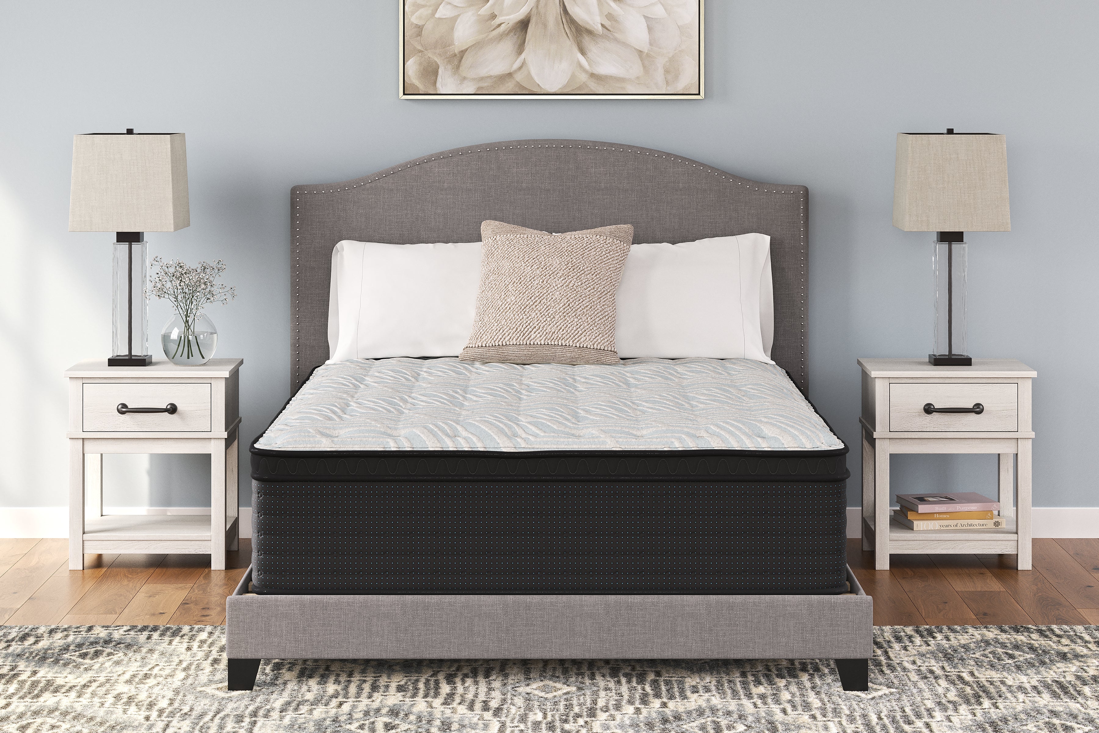 Warmstead Furniture - Ashley Furniture - Palisades ET Mattresses - California King / Gray/Blue - M41751