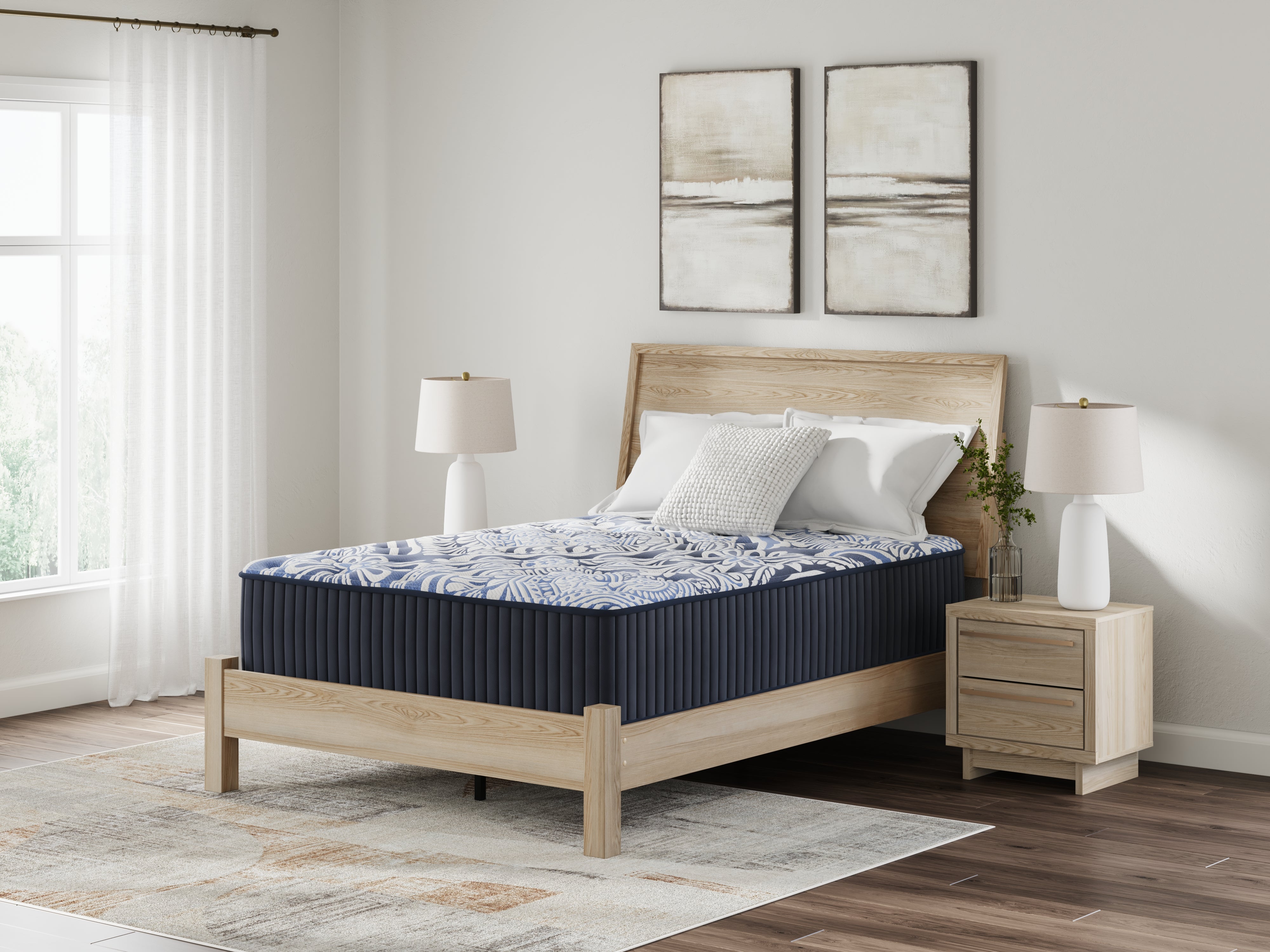 Warmstead Furniture - Ashley Furniture - Firm Luxe 2.0 Mattresses - Queen / Blue - M49631