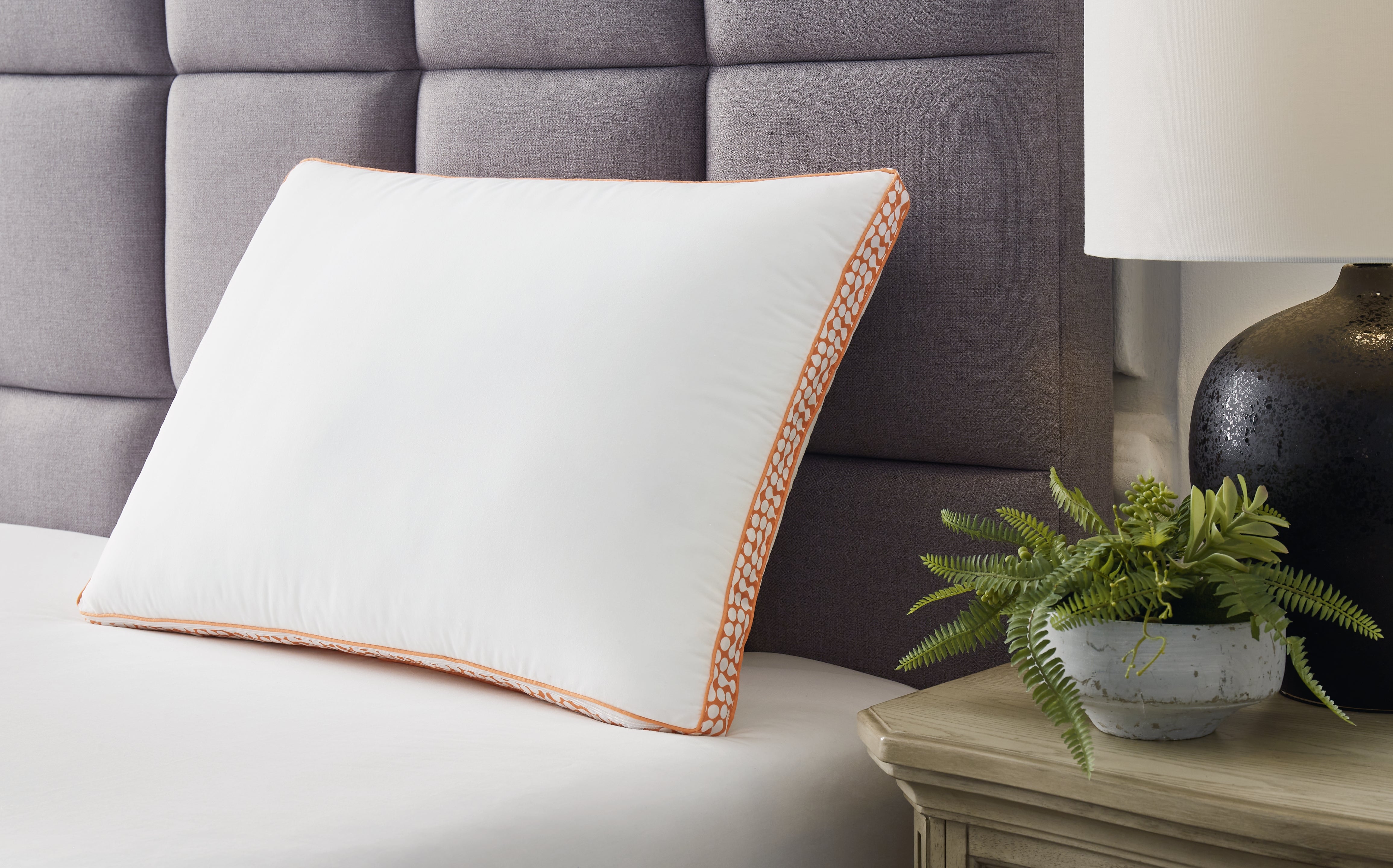 Warmstead Furniture - Ashley Furniture - Zephyr 2.0 Pillows - 3-in-1 Pillow / White/Orange - M52112P