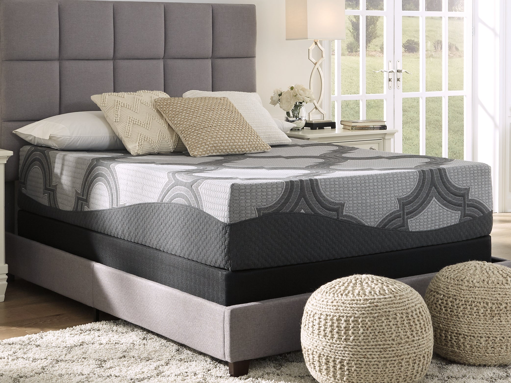 Warmstead Furniture - Ashley Furniture - 1100 Series Mattresses - Twin XL / Gray - M52671