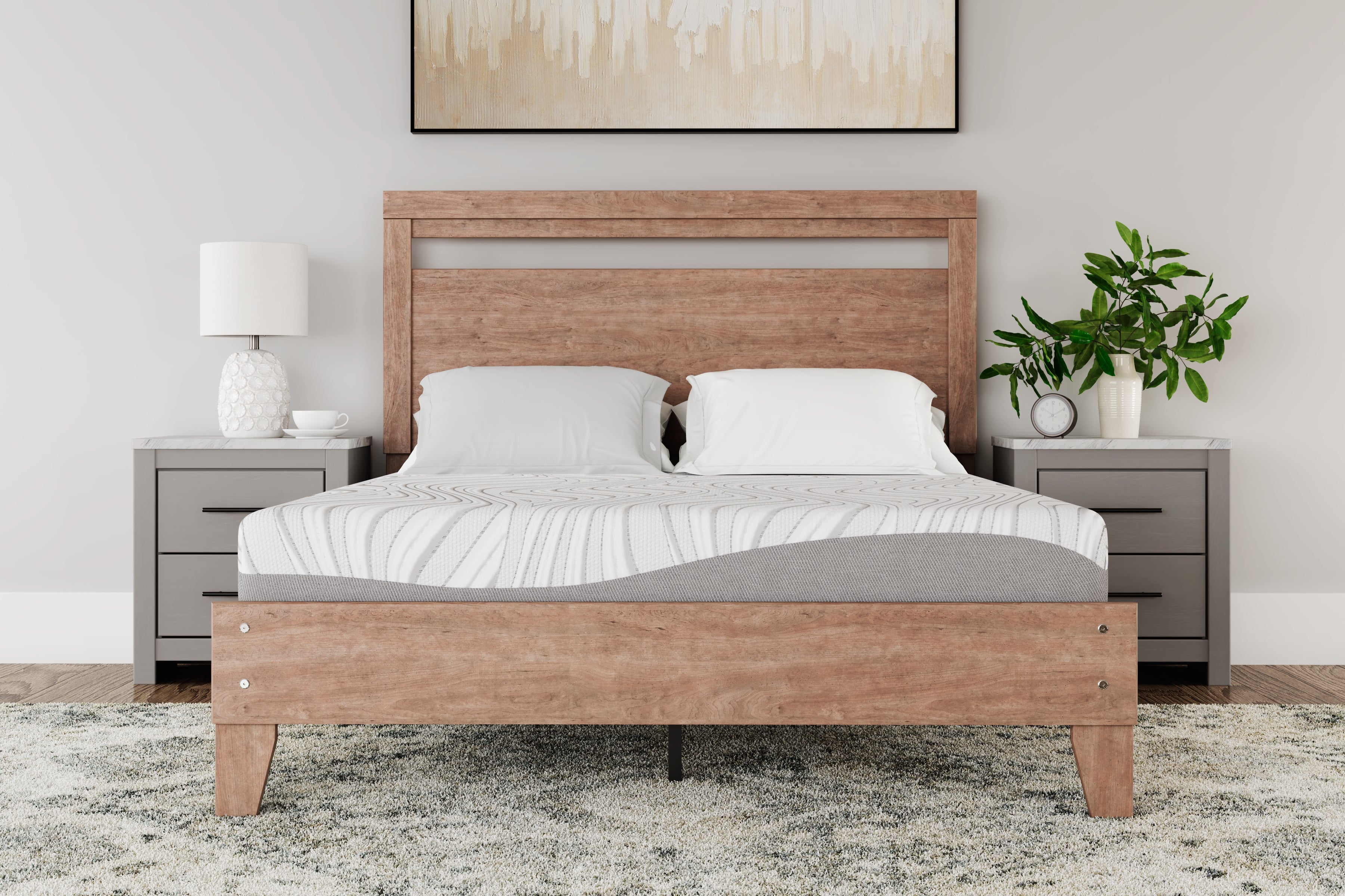 Warmstead Furniture - Ashley Furniture - 8 Inch Memory Foam Mattresses - Twin / White - M59111