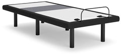 Warmstead Furniture - Ashley Furniture - Best Base with Lumbar and Audio Twin XL Adjustable Base - TXL Adjustable Base / Charcoal Gray - M5X572
