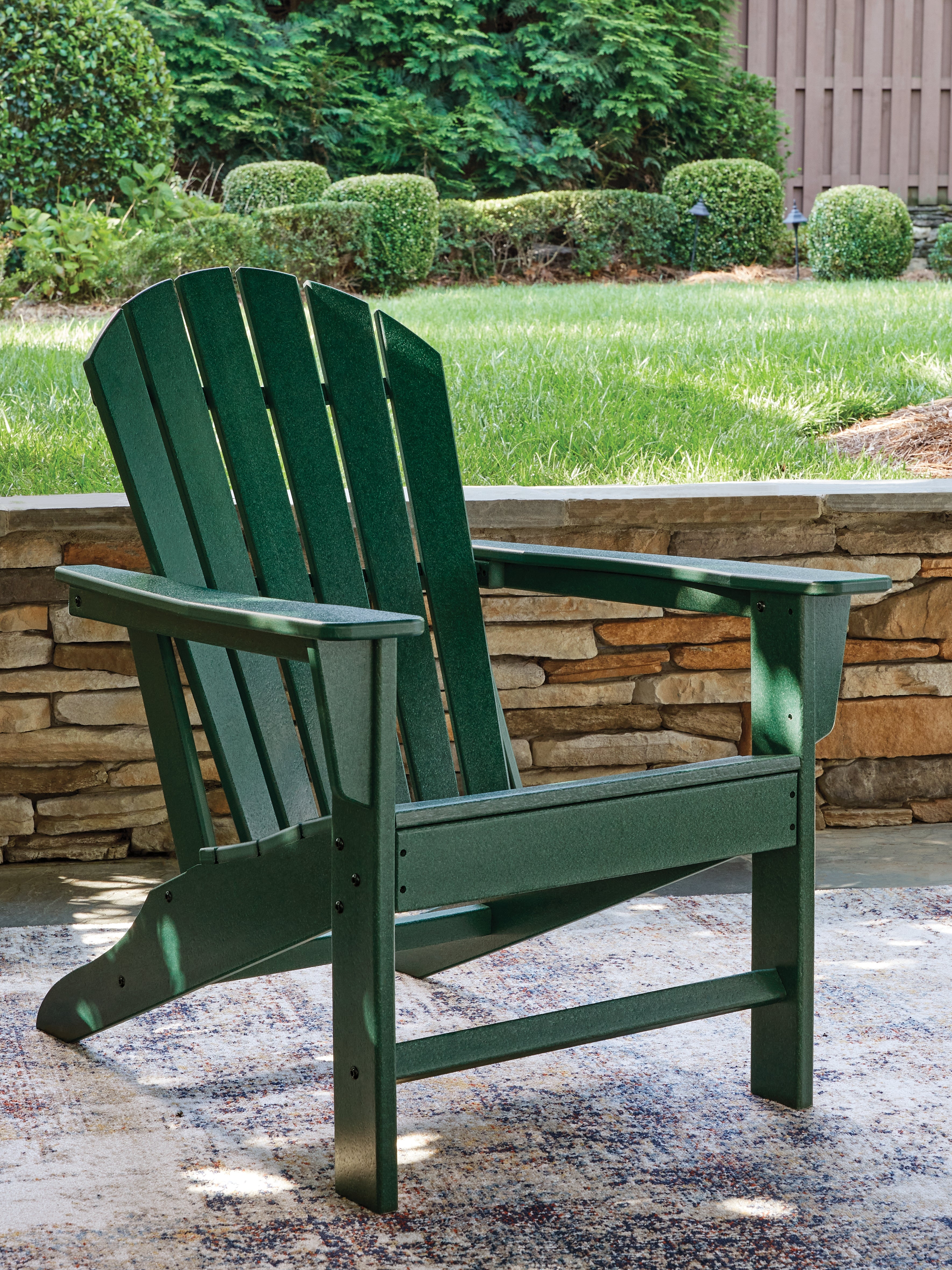 Warmstead Furniture - Ashley Furniture - Sundown Shores Outdoor - Adirondack Chair / Green - PCP007-898
