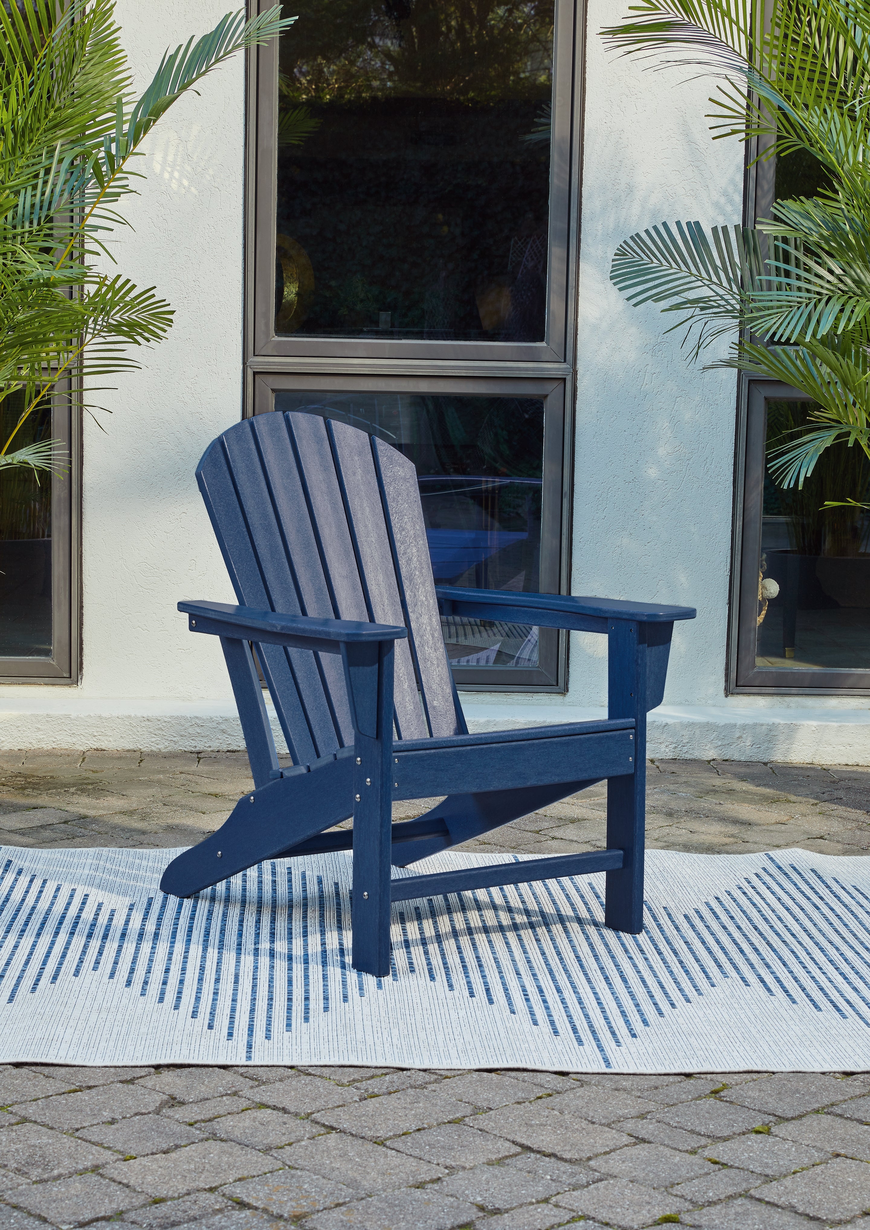 Warmstead Furniture - Ashley Furniture - Sundown Treasure Outdoor - Adirondack Chair / Blue - P009-898