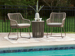 Warmstead Furniture - Ashley Furniture - Majors Beach Outdoor - Chairs w/CUSH/Table Set (3/CN) - PCP321-050