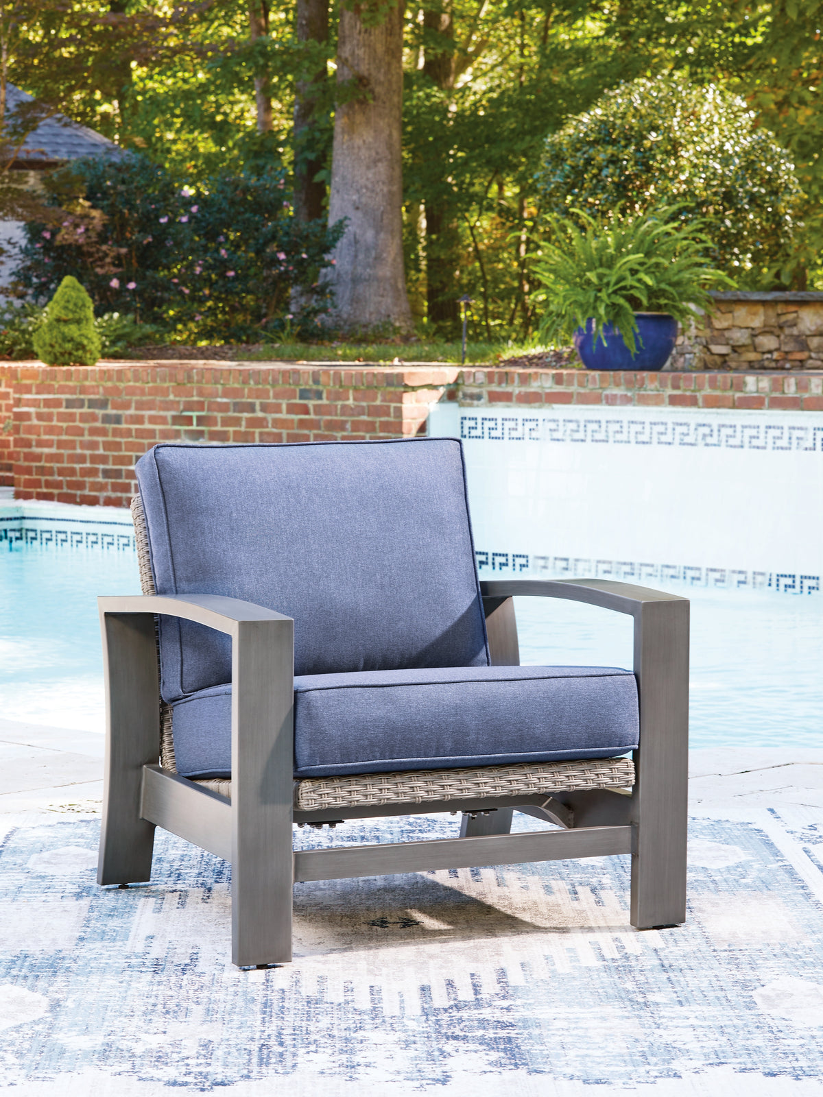 Warmstead Furniture - Ashley Furniture - Half Moon Beach Outdoor - Spring Lounge Chair - PCP418-820