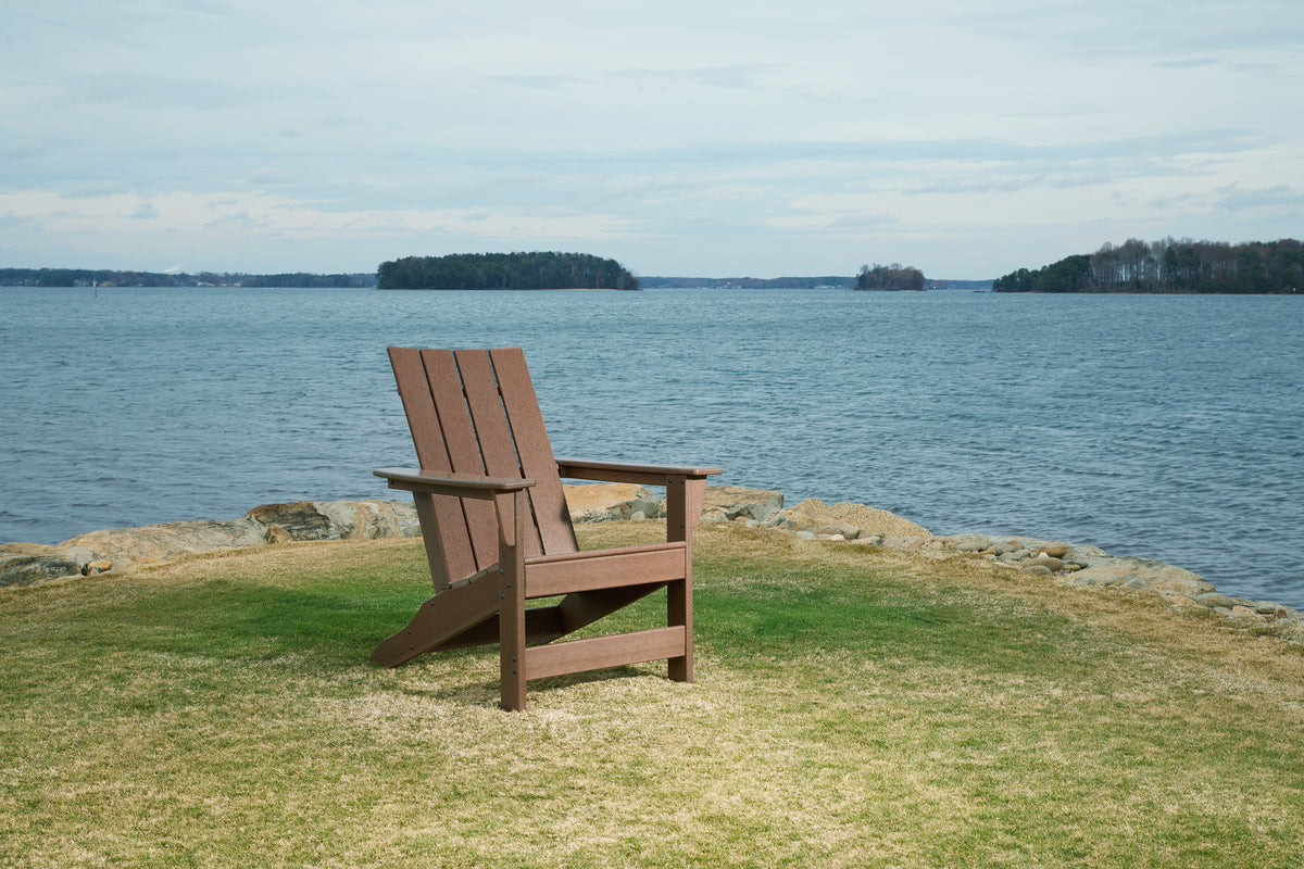 Warmstead Furniture - Ashley Furniture - Emmeline Outdoor - Adirondack Chair / Brown - P420-898