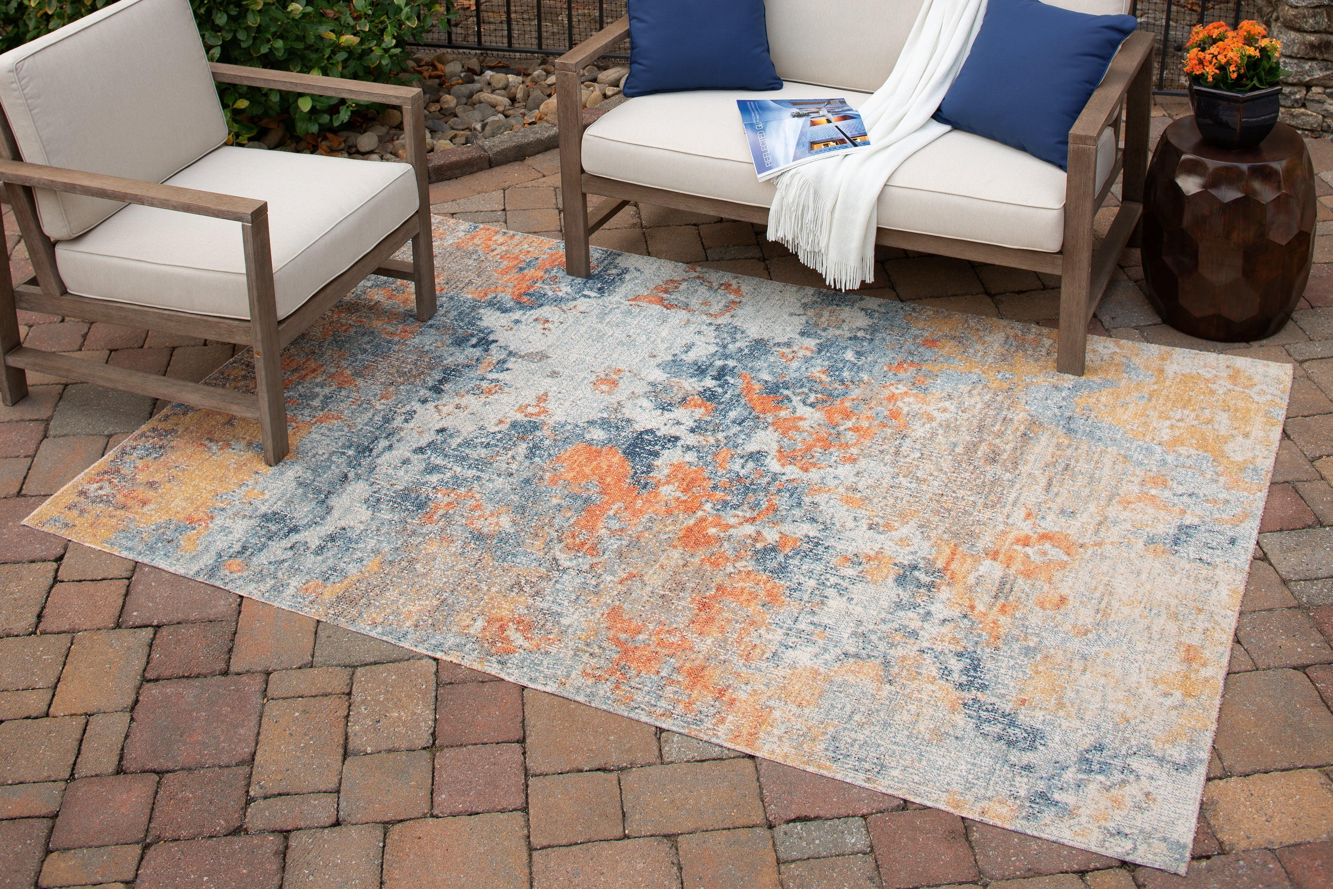 Warmstead Furniture - Ashley Furniture - Wraylen Rug - 5'3" x 7' Rug / Multi - R405052