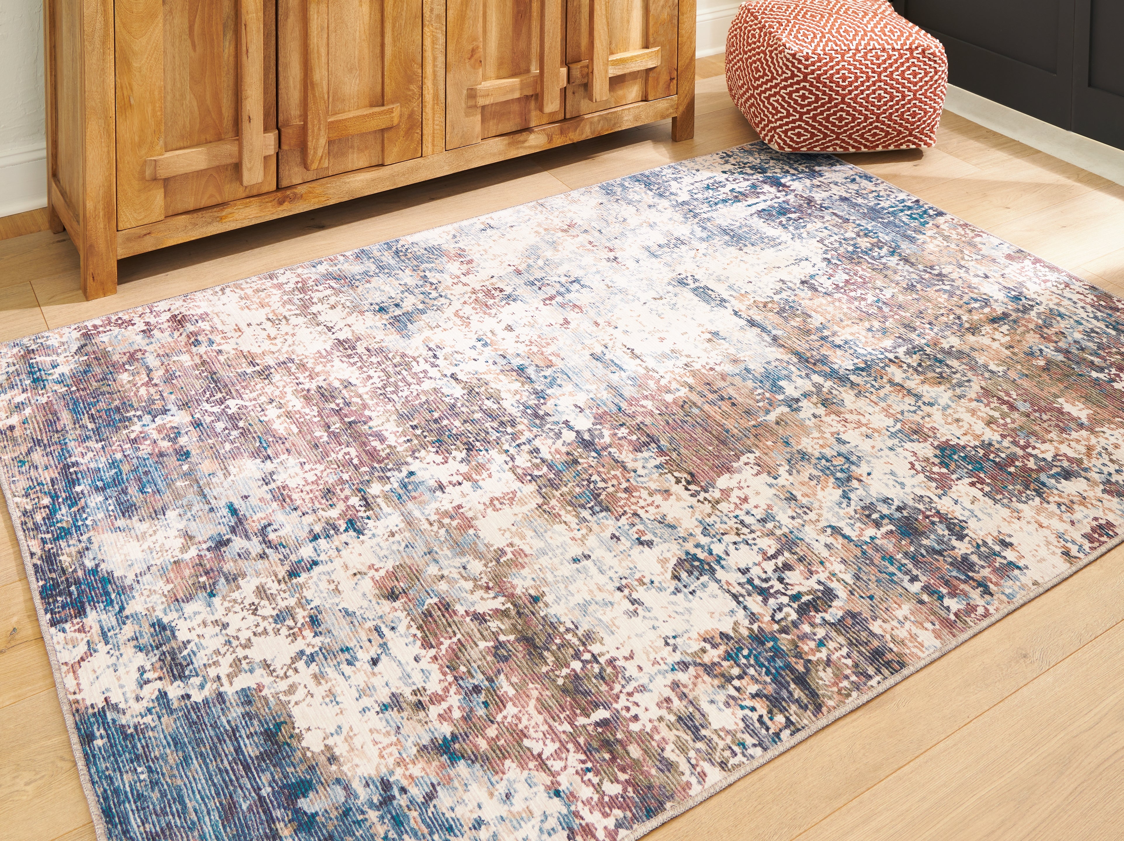 Warmstead Furniture - Ashley Furniture - Willbertal Rug - 8' x 10' Washable Rug / Multi - R406651