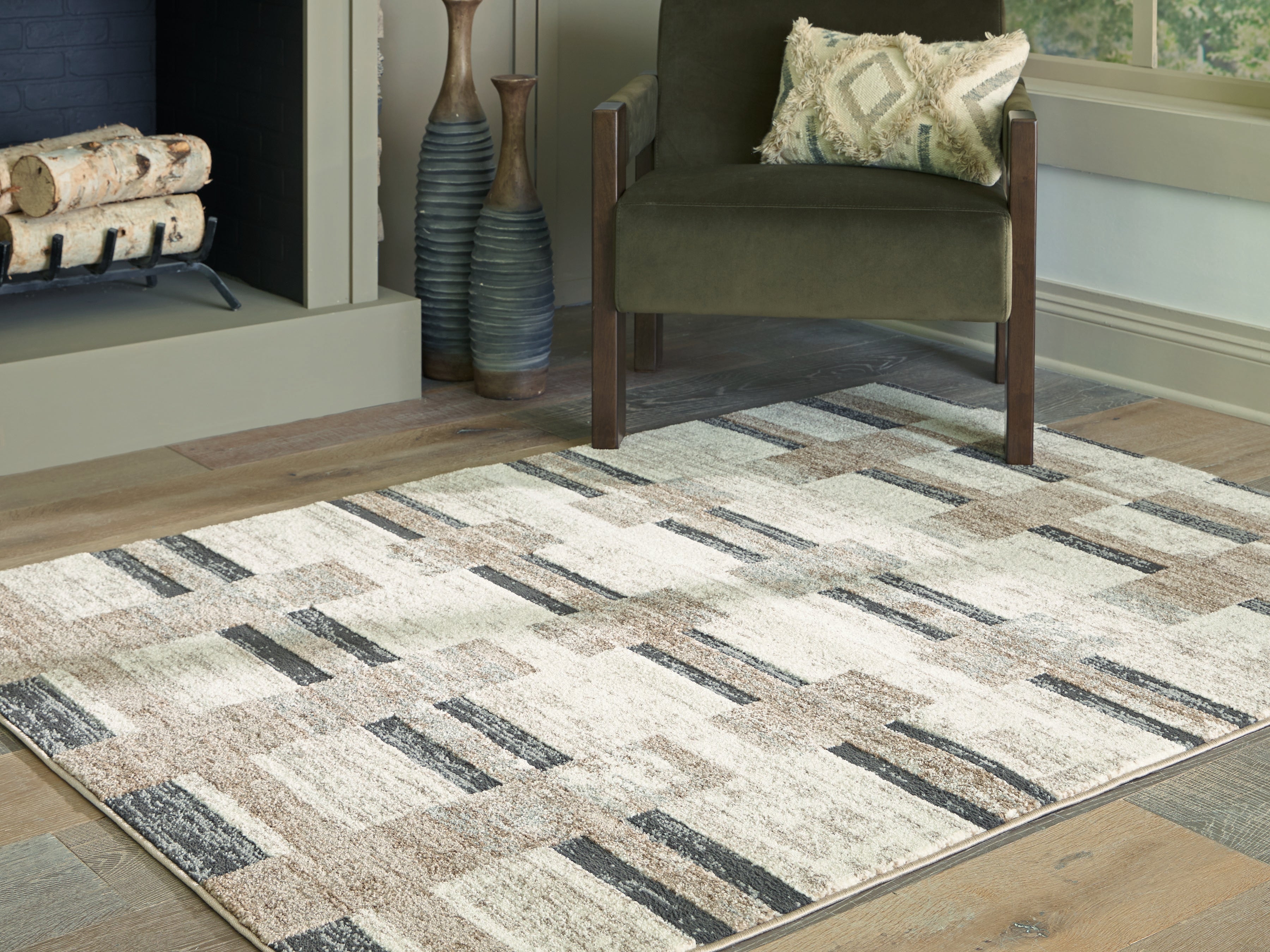 Warmstead Furniture - Ashley Furniture - Alstone Rug - 5'3" x 7' Area Rug / Multi - R407732