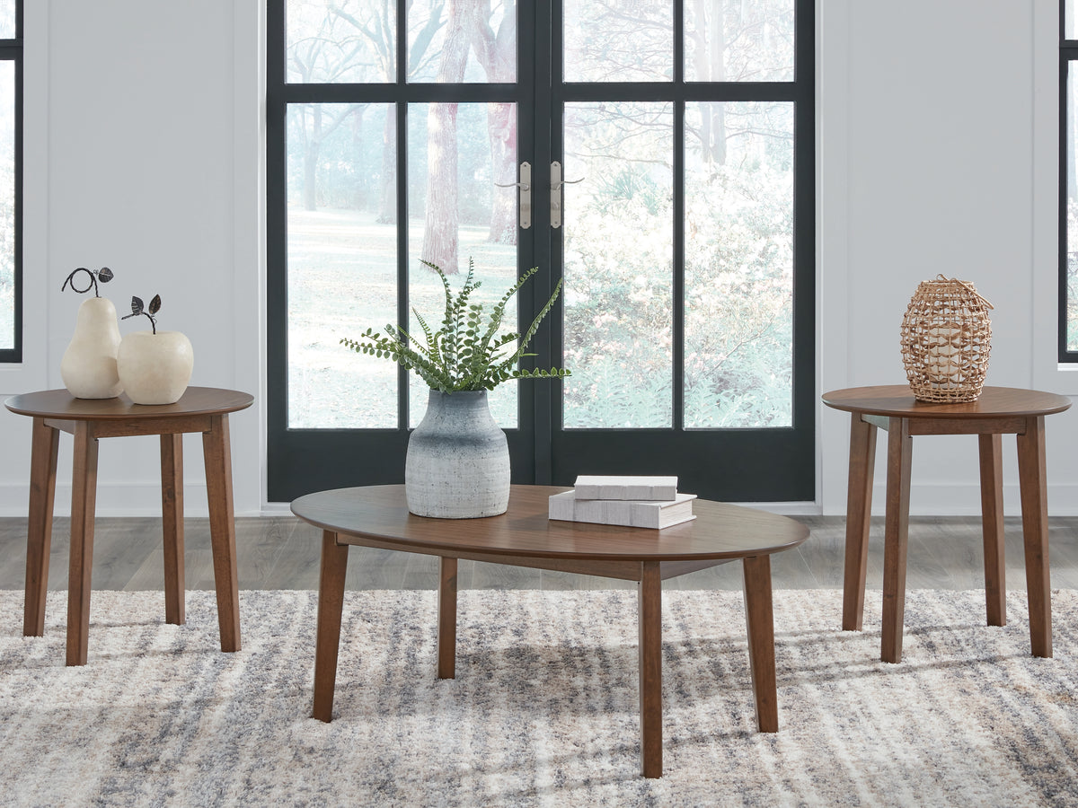 Warmstead Furniture - Ashley Furniture - Gordonay Table (Set of 3) - Occasional Table Set (3/CN) / Brown - T155-13