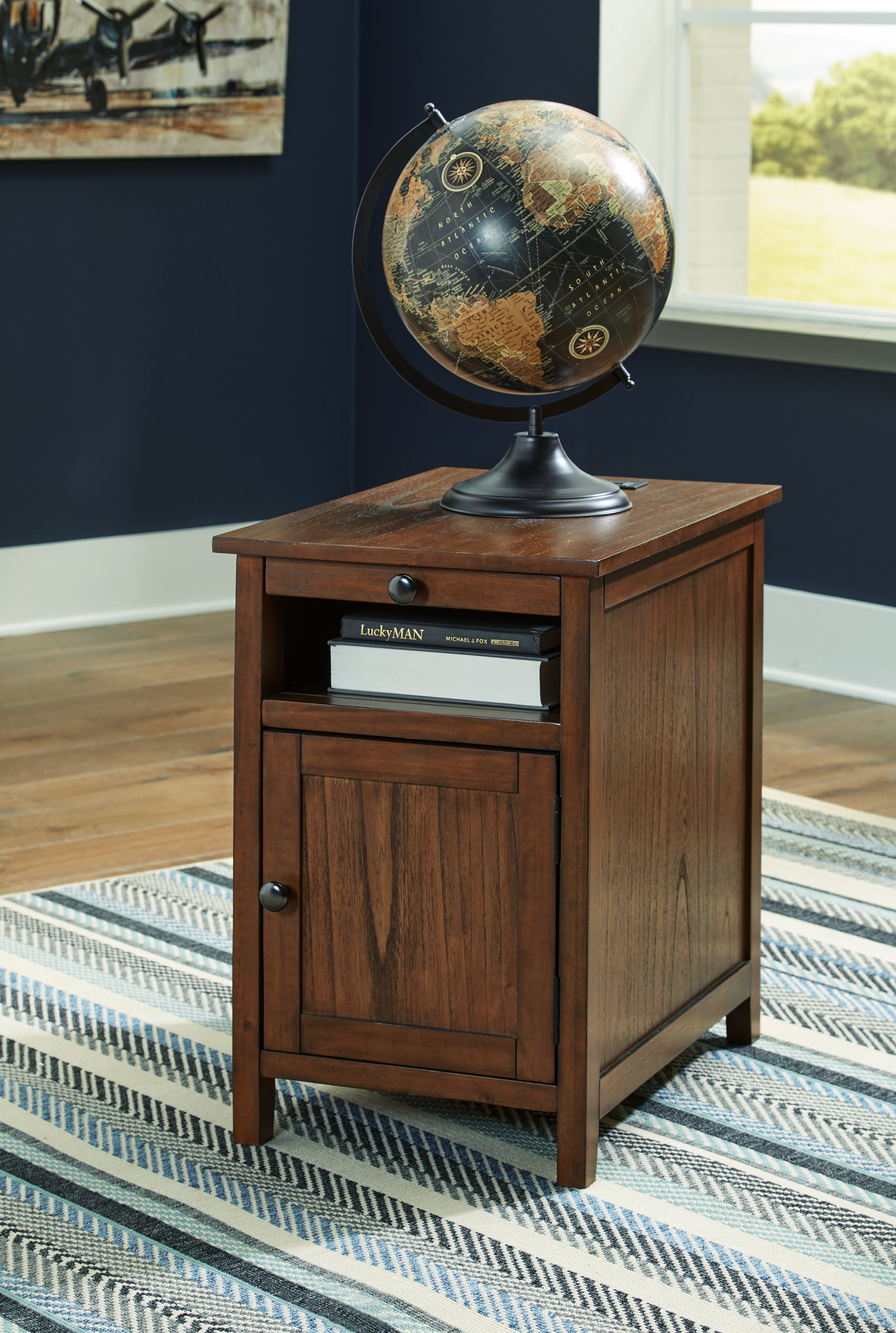 Warmstead Furniture - Ashley Furniture - Treytown Chairside End Table - Chair Side End Table / Brown - T300-117