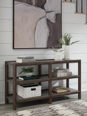 Warmstead Furniture - Ashley Furniture - Kallenny Sofa Table - Sofa Table / Brown/Gray - T669-4