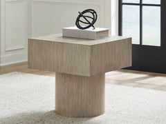 Warmstead Furniture - Ashley Furniture - Jorielyn End Table - Square End Table / Light Grayish Brown - T712-2