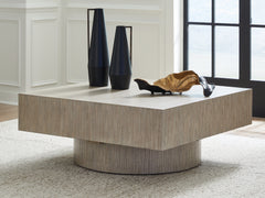 Warmstead Furniture - Ashley Furniture - Jorielyn Coffee Table - Square Cocktail Table / Light Grayish Brown - T712-8