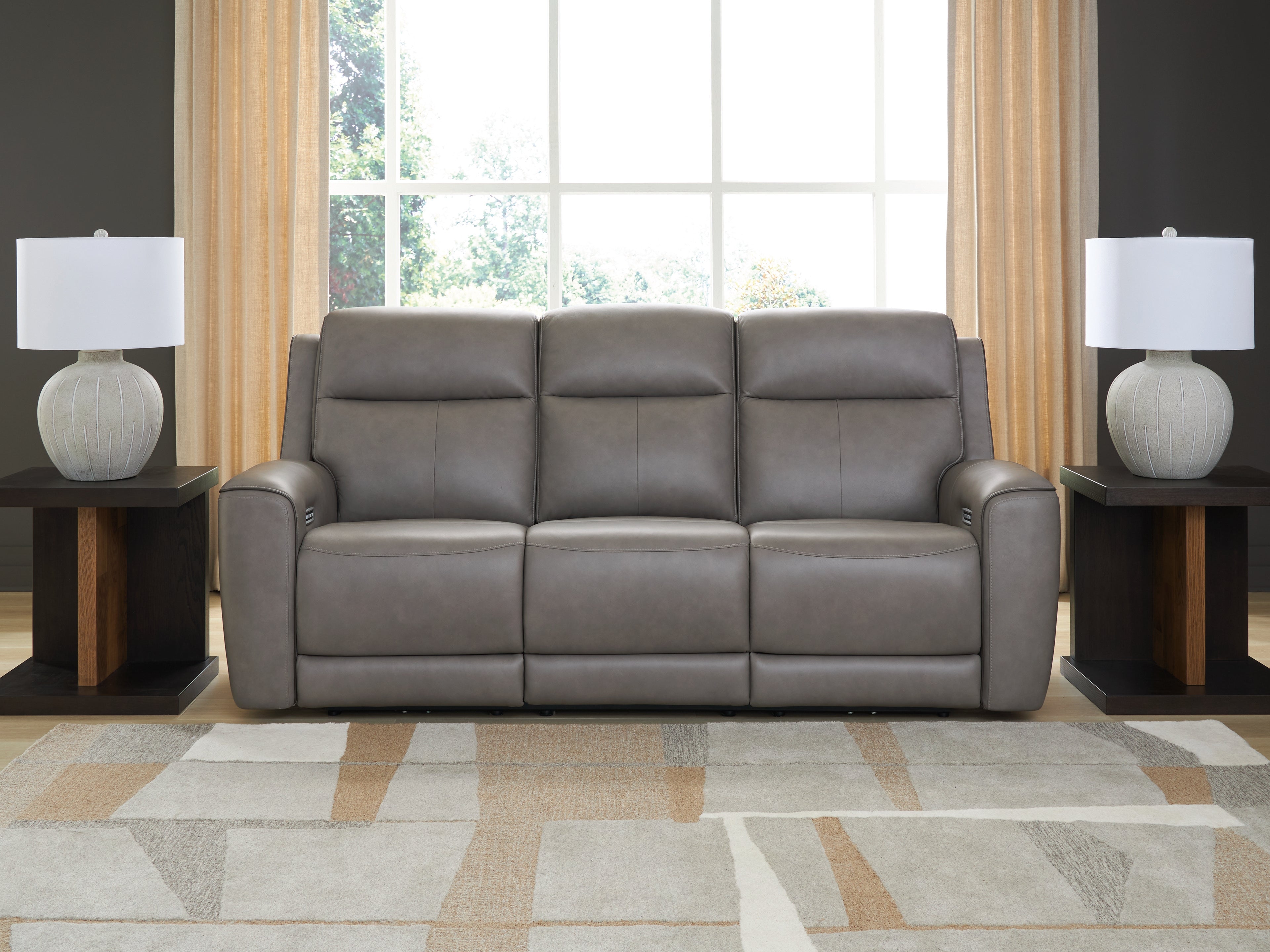 Warmstead Furniture - Ashley Furniture - 5Z-Comfort Living Room - PWR REC Sofa with ADJ Headrest / Coin - PCU1090015