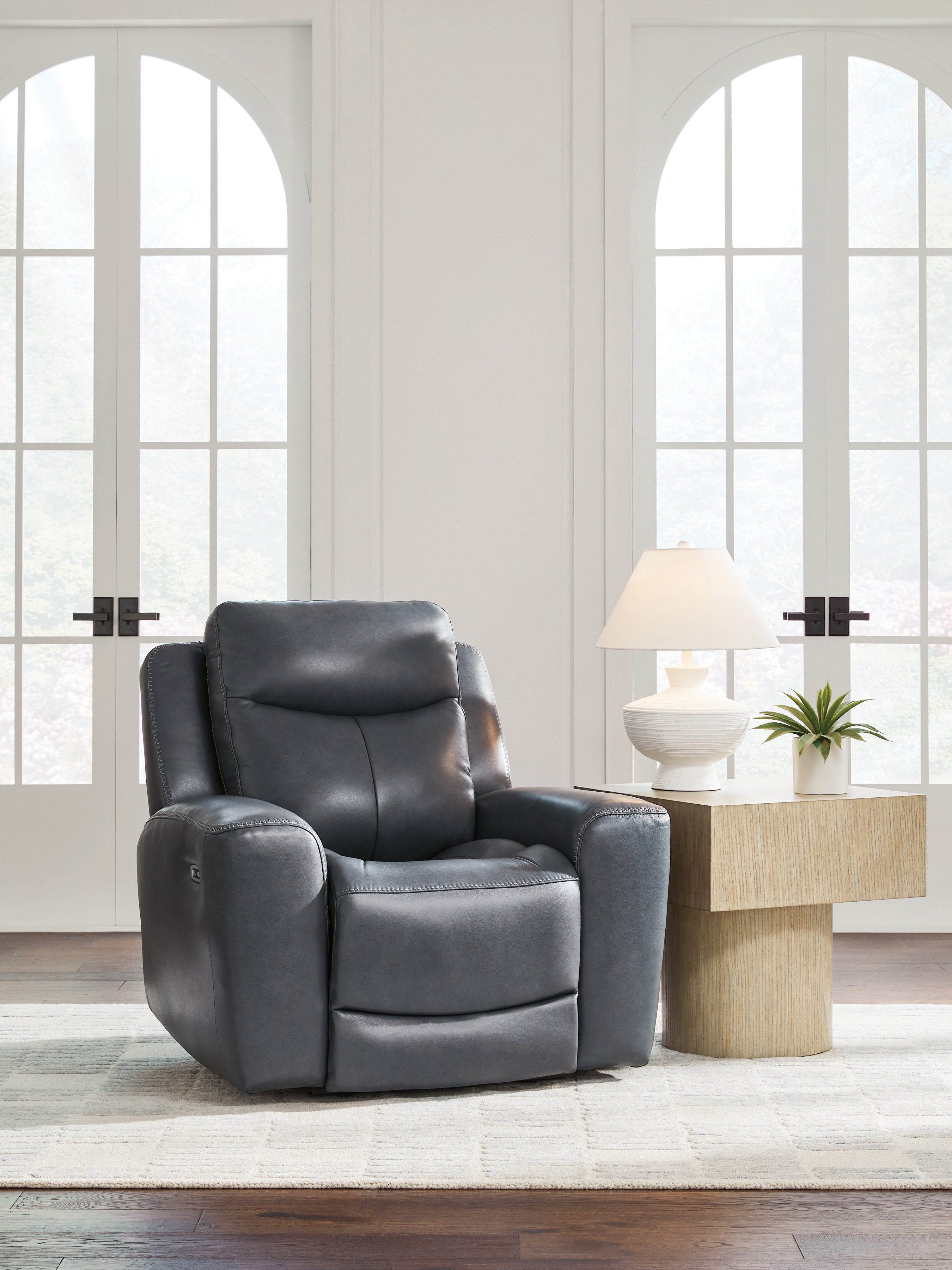Warmstead Furniture - Ashley Furniture - Next Move Living Room - PWR Recliner/ADJ Headrest / Admiral - PCU1210013
